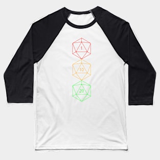 D20 Stoplight Baseball T-Shirt